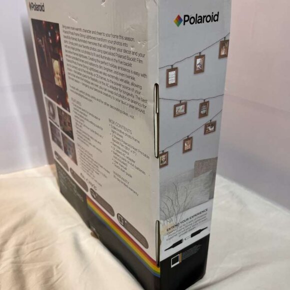 Polaroid Photo Frame String LED Lightboxes Warm Cinnamon Wood - NEW - Picture 4 of 8